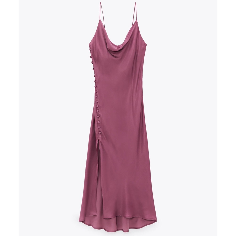 Zara Buttoned Slip Dress Size Small